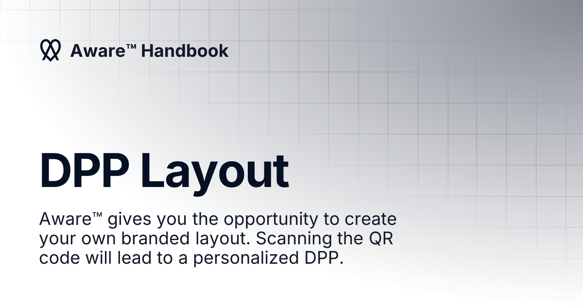 DPP Layout | Aware™ Handbook
